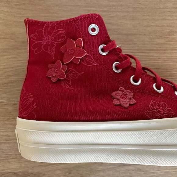 ⭐Converse Chuck Taylor All Star Lift 3D Floral 7.5 Womens Shoes Sneaker A12810C - Picture 8 of 13